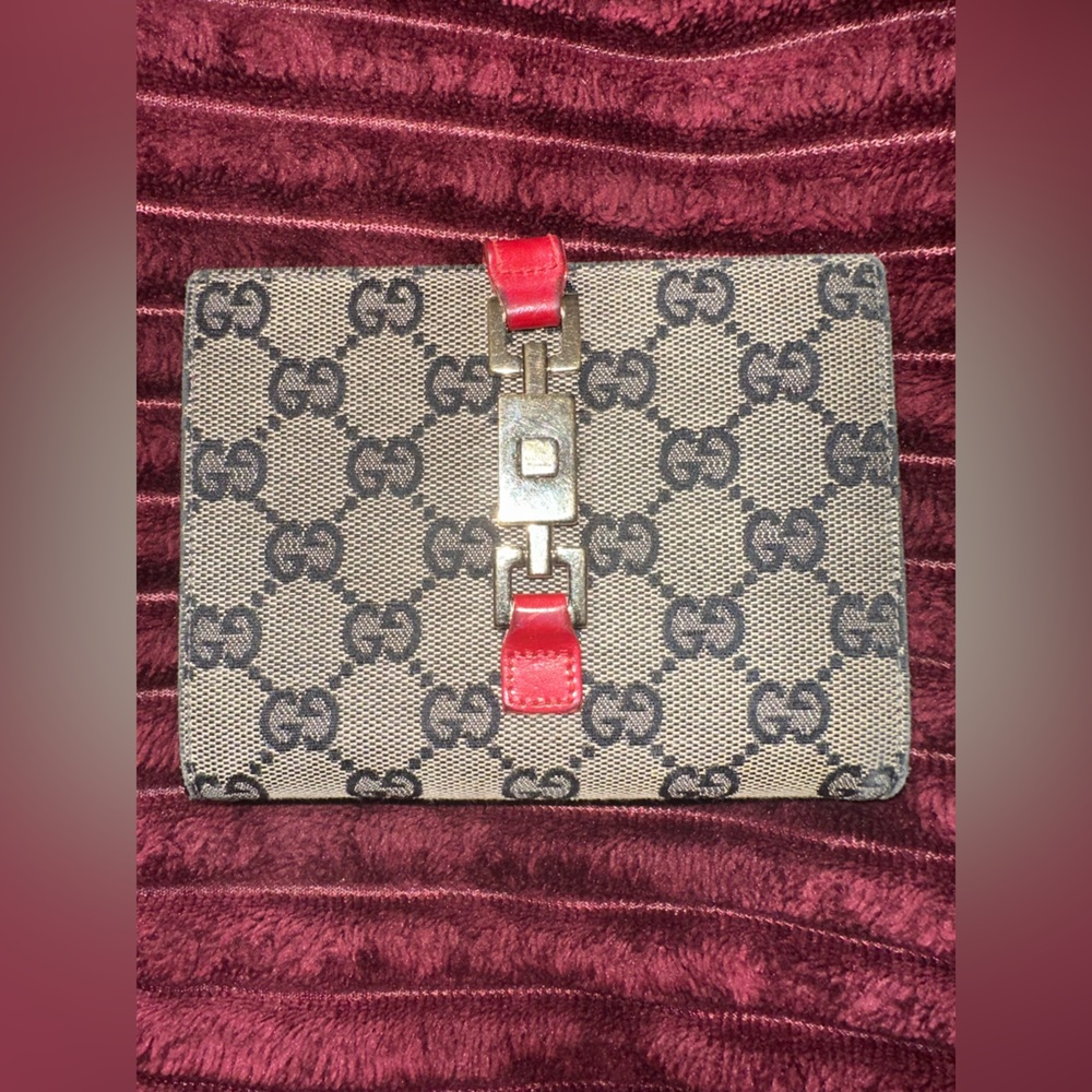 Gucci Red & Navy Wallet